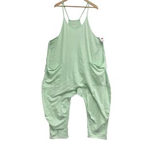 FP Free Movement Pistachio Mint Green hot shot jumper Jumpsuit Romper Overall XL